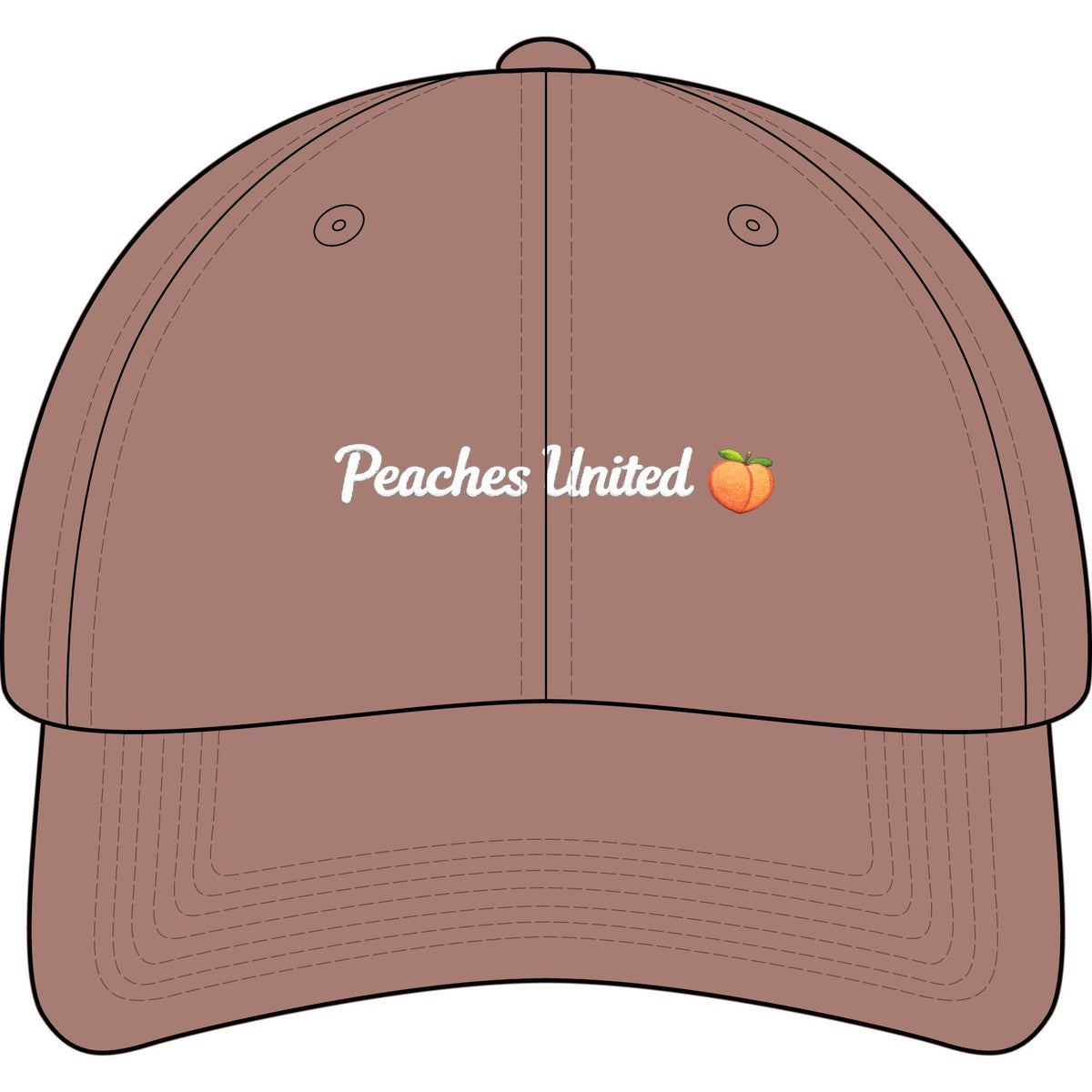 Peaches United ๐ Classic Cord Cap | Embroidered Kindness Movement Hat | Premium Corduroy Style