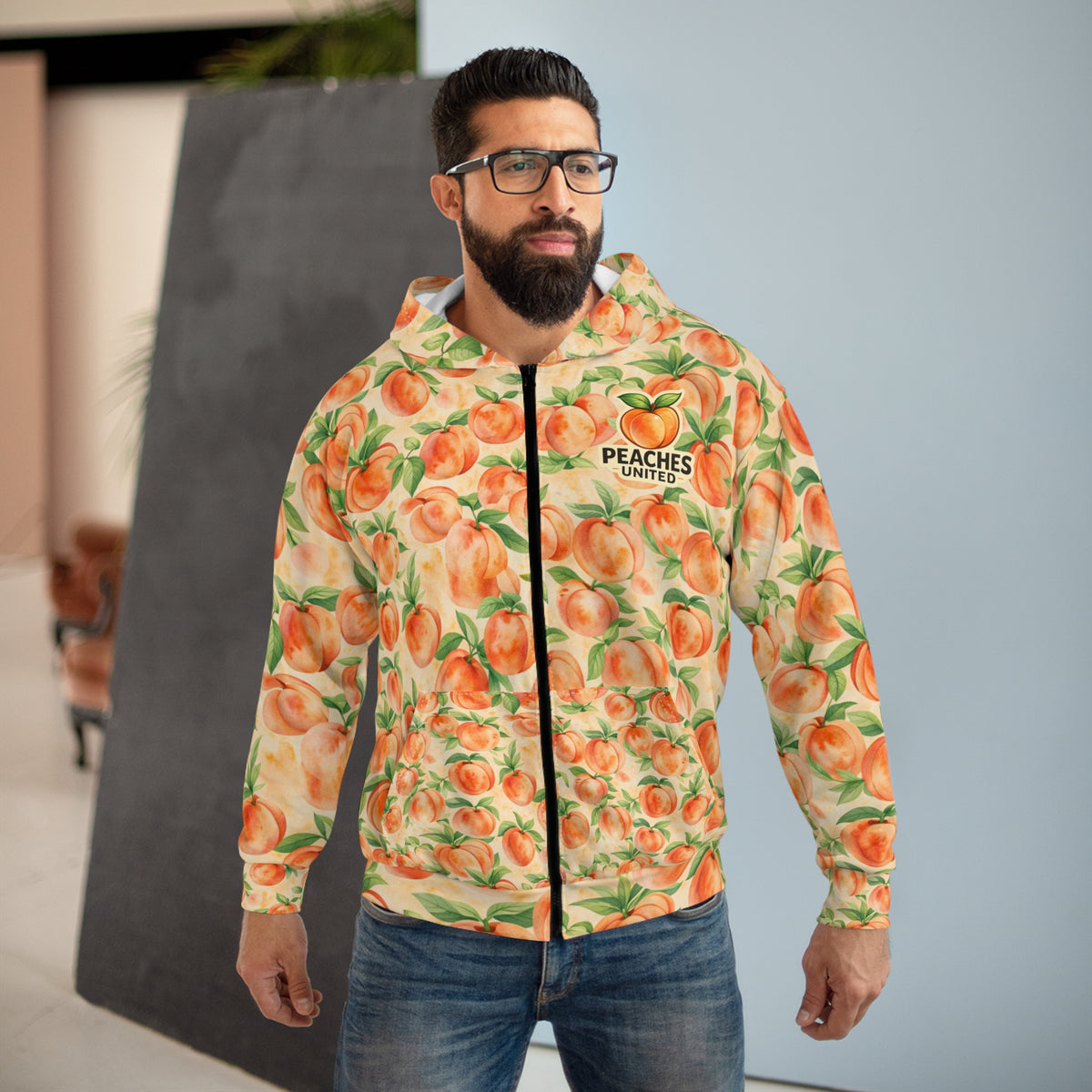Peaches United “Join the Movement” Zip Hoodie – Kindness Is Contagious