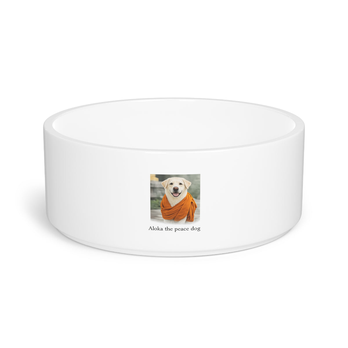 Aloka the Peace Dog Pet Bowl